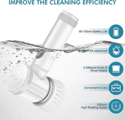 WashBuddy 5 in 1 Electronic Cleaning Brush